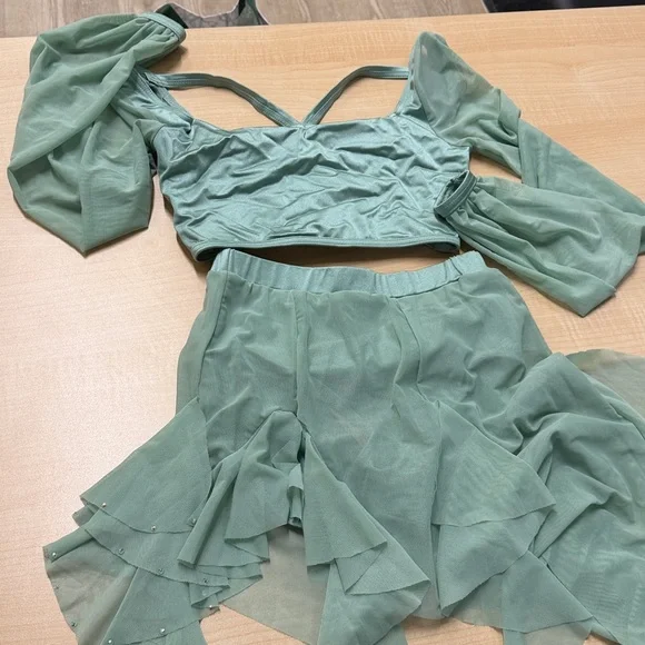 Weissmans “Honest” Light Green Lyrical Dance Costume - Picture 4 of 4
